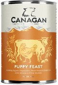 Canagan Puppy Feast 400g wet puppy food can, grain free chicken and beef recipe