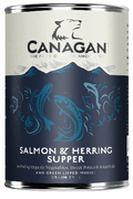 Canagan Salmon & Herring Supper 400g wet dog food can, grain free fish recipe for dogs