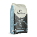 Canagan Small Breed Scottish Salmon grain-free dry dog food, standing bag with an embossed leaf motif
