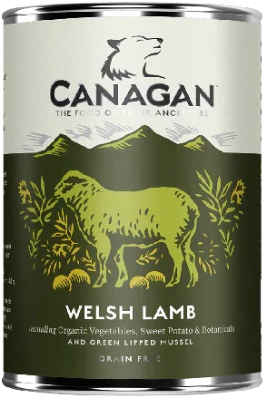 Canagan Welsh Lamb 400g wet dog food can, grain free single protein lamb recipe