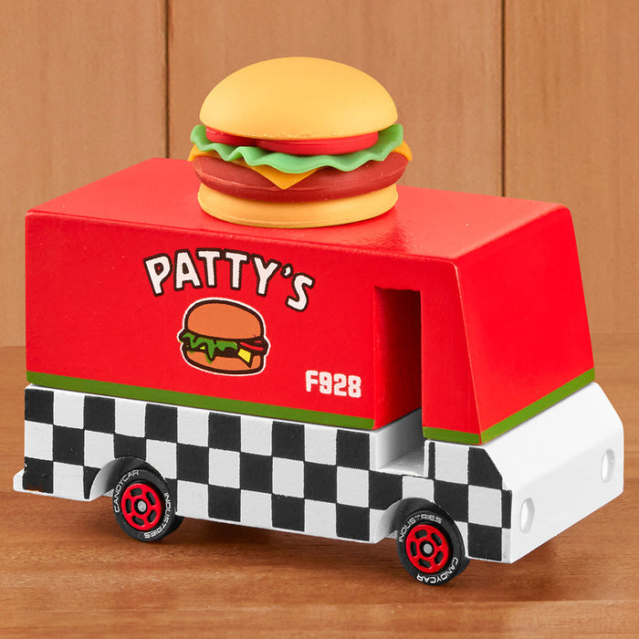 CANDYCAR® Hamburger Van Wooden Toy Food Truck