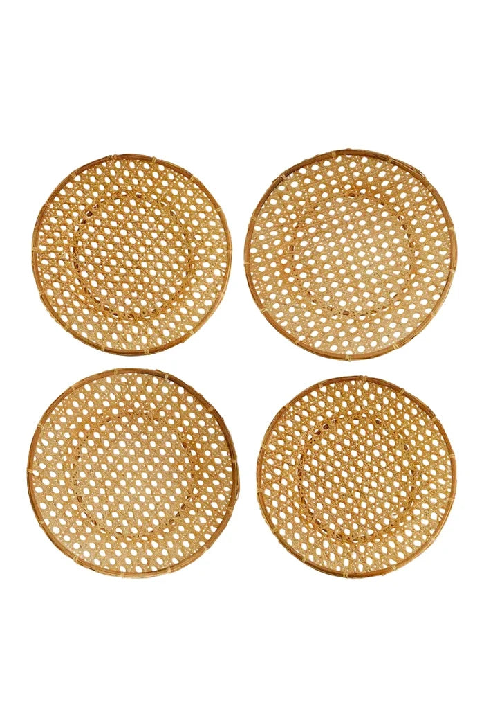 Cane Chargers Set of 4