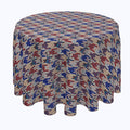 Canvas Texture Houndstooth Rounds