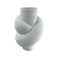 Carlsen White Resin Knot Vase