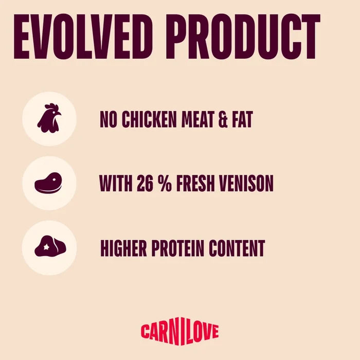 Carnilove ACTIVE Venison, Reindeer & Wild Boar dry dog food, second view of the sack