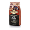 Carnilove Active Lamb & Wild Boar grain-free dry dog food in a 12kg sack
