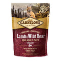 Carnilove Lamb & Wild Boar grain-free dry cat food for sterilised cats, 400g bag