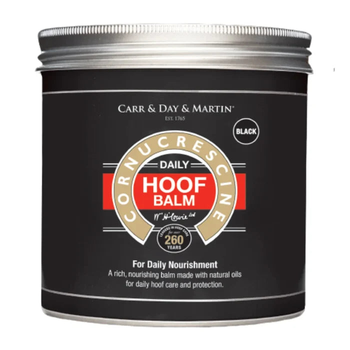 Carr & Day & Martin Cornucrescine Daily Hoof Balm in black, 500ml tin
