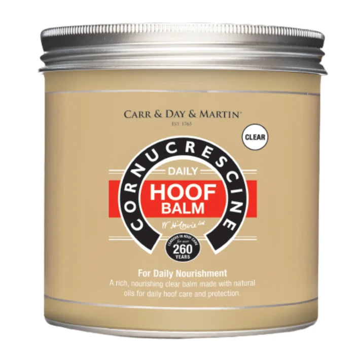 Carr & Day & Martin Cornucrescine Daily Hoof Balm in clear, 500ml tin