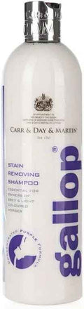 Carr & Day & Martin Gallop Stain Removing Shampoo 500ml bottle of purple horse shampoo