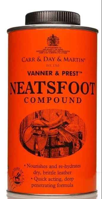 Carr & Day & Martin Vanner & Prest Neatsfoot Compound 1 litre bottle for softening leather tack