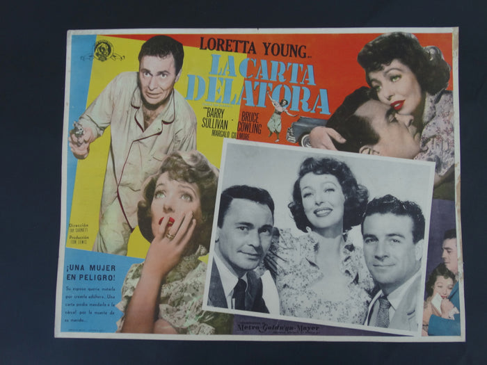 CAUSE FOR ALARM (La Carta Delatora) Lobby Card 1951