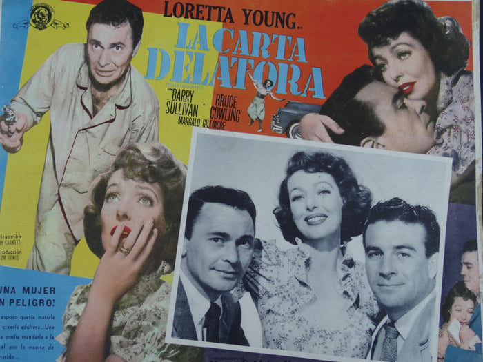 CAUSE FOR ALARM (La Carta Delatora) Lobby Card 1951