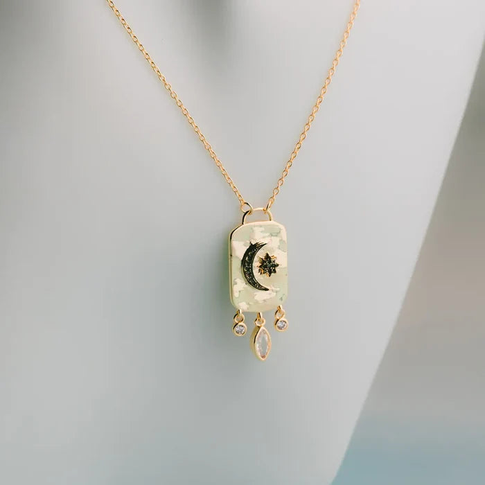 Celestial Crescent Necklace