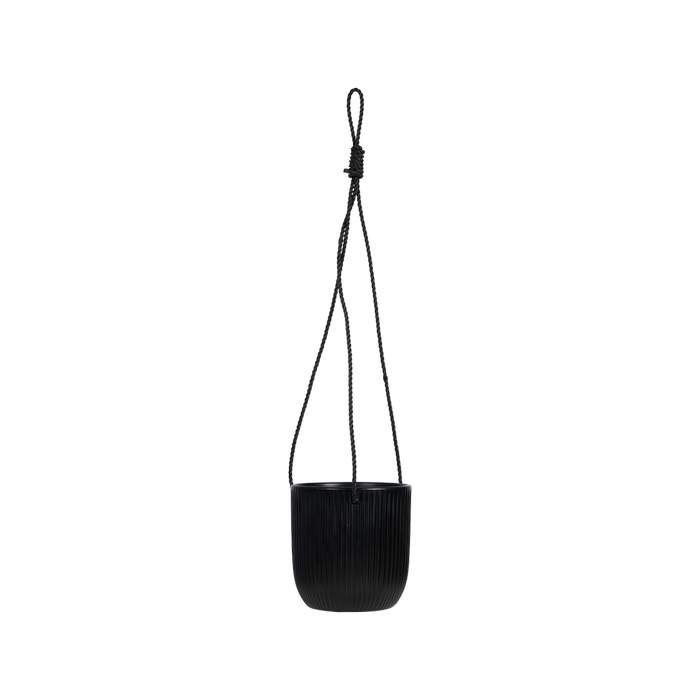Ceramic Hanging Pot 17cm Black