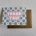 Checkerboard Icons Thank You Greeting Card - Lyla's: Clothing & Gifts - Online and Rockwall Texas Boutique