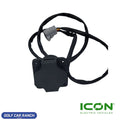 CHGR-704-IC Charger Receptacle for ECO by ICON ICON Commercial ICON-HD and ICON EV Golf Carts CHARGER