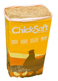Chicksoft chopped wheat straw poultry bedding, 16kg bale as supplied