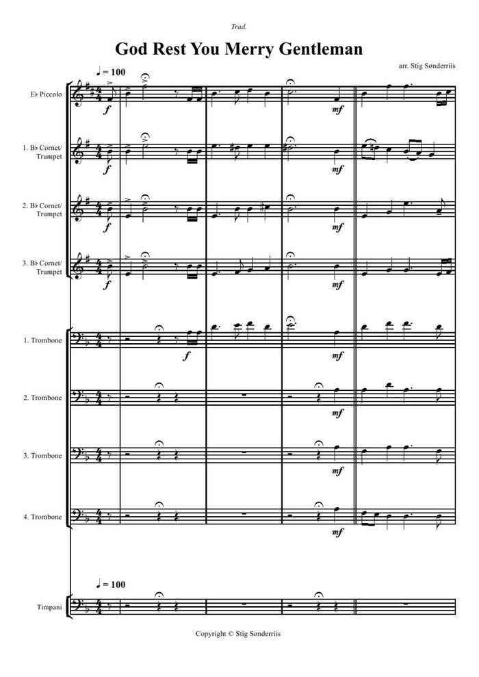 Christmas Fanfare for 4 trpts and Trbs