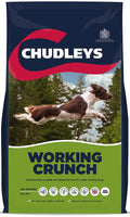 Front of the Chudleys Working Crunch 14kg bag, high-energy dry food for working dogs