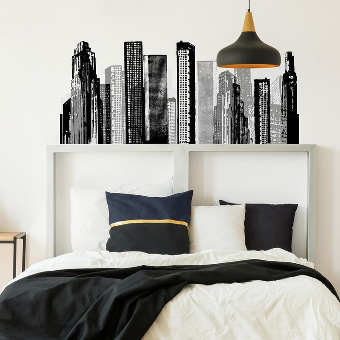 CITYSCAPE PEEL & STICK GIANT WALL DECAL