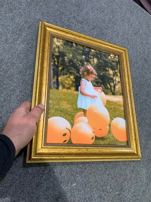 Ornate 8.5x11 Gold Picture Frame Vintage – Glass Antique Frame