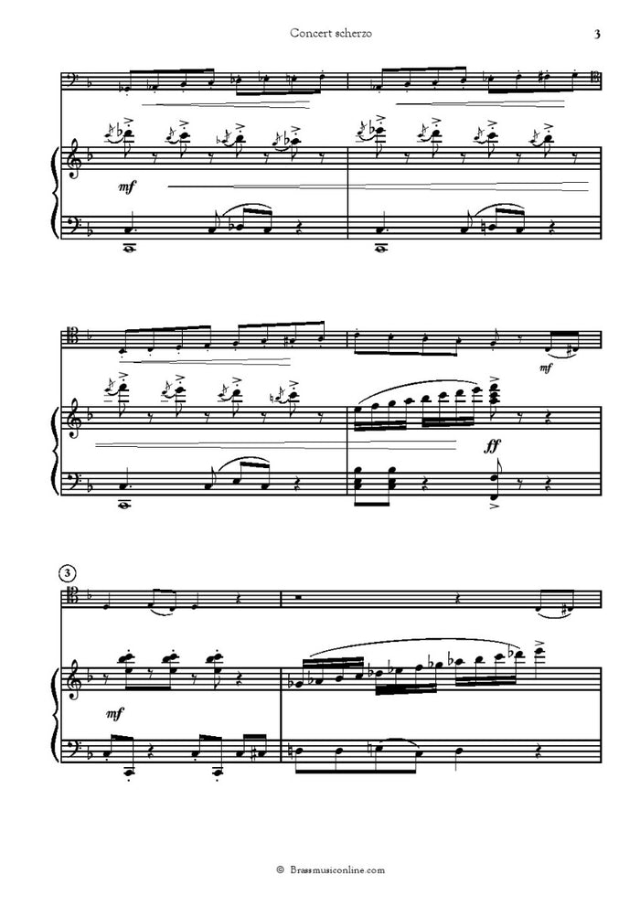 Concert Scherzo - Trombone and Piano