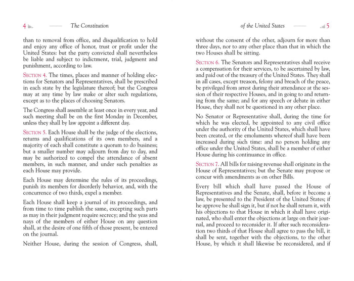 Constitution of the United States (Red Cover)