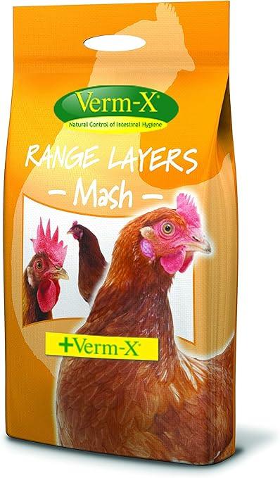 Copdock Mill Range Layers Mash with Verm-X 5kg, additional view of the complete poultry feed bag