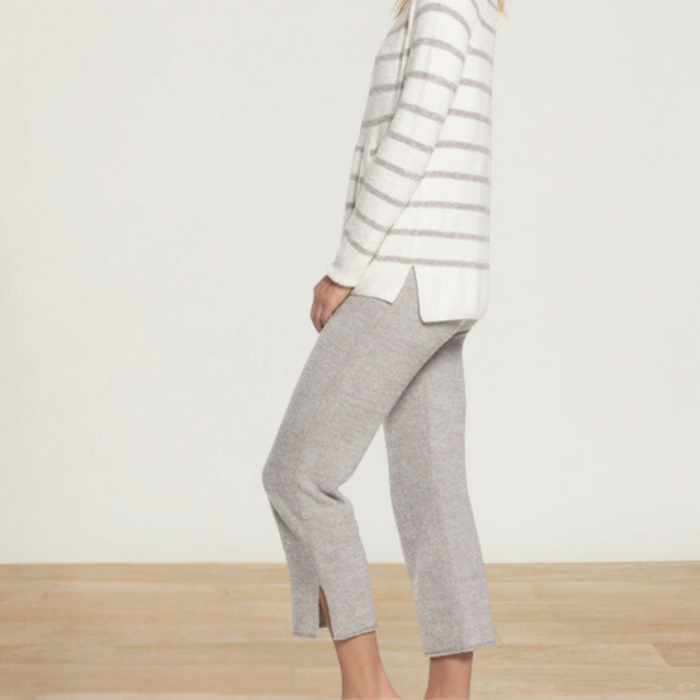 CozyChic Lite Striped Raglan Pullover - Pearl