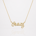 Crazy Script Necklace