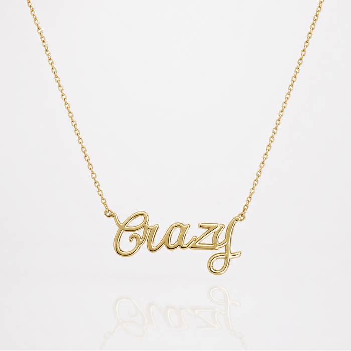 Crazy Script Necklace