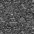 Curtain Valance - Silent Night Holy Night C8465 Black Words Cotton