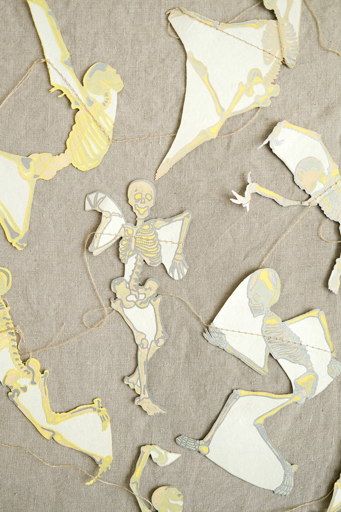 Dancing Skeltons Sewn Garland