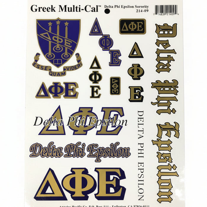 Delta Phi Epsilon Decal Set - Discontinued