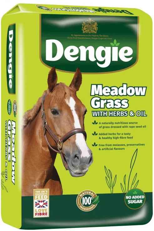 Second view of the Dengie Meadow Grass Plus Herbs 15kg high fibre horse forage