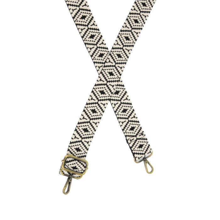 Diamond Embroidered Guitar Strap