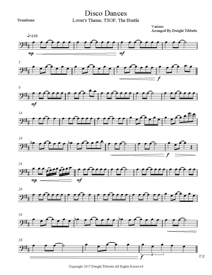 Disco Dances - Brass Quintet