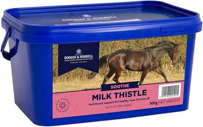 Dodson & Horrell Milk Thistle 500g tub of pure dried herb for horses