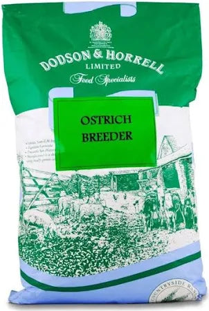 Dodson and Horrell Ostrich Grower Pellets 20kg bag of complementary feed for growing ratites