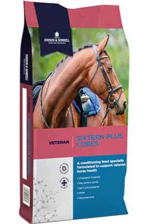 Dodson & Horrell Sixteen Plus Cubes veteran horse feed, 20kg bag