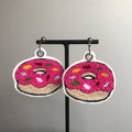Donut Embroidered Earrings