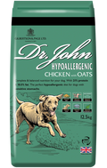 Dr John Hypoallergenic Chicken with Oats dry dog food, 12.5kg sack