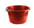 Earlswood rope handle tub in red, 40 litre capacity with twin rope handles