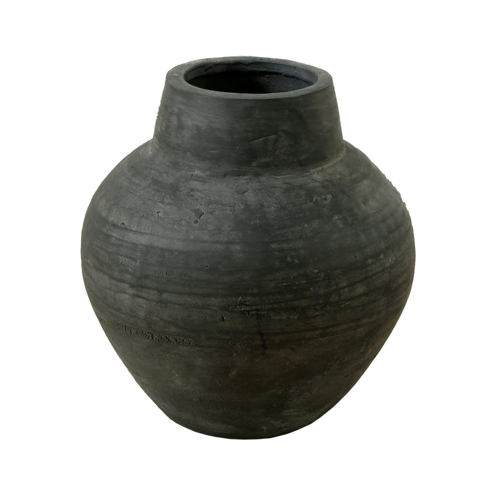Earthly Gray Pottery Vase