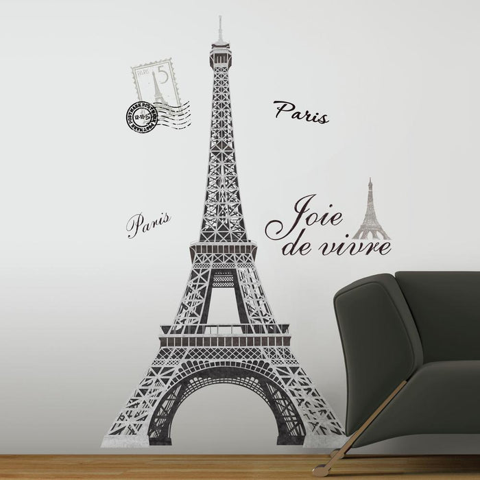 EIFFEL TOWER PEEL & STICK GIANT WALL DECAL