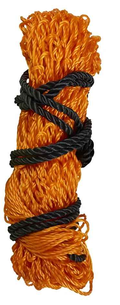 Elico Helston small haynet in orange, 80cm long with 5cm mesh and hanging rope