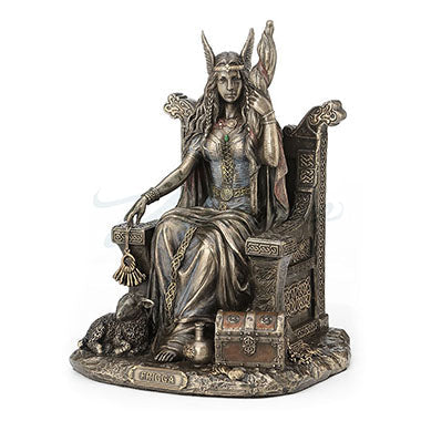 Enthroned Frigga Statue – view 2