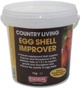 Equimins Country Living Egg Shell Improver, 1kg tub of dicalcium phosphate powder