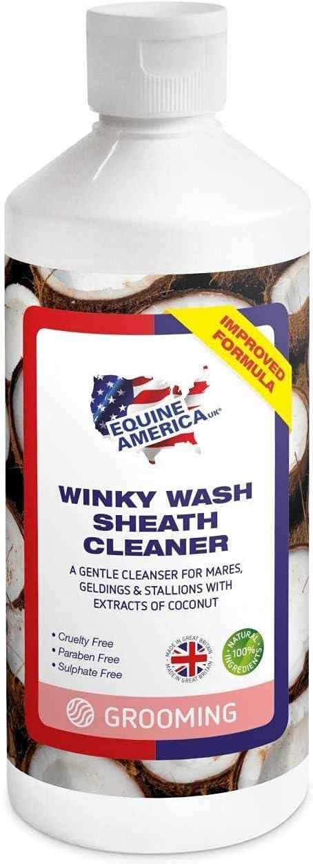 Second view of the Equine America Winky Wash 500ml bottle and its label